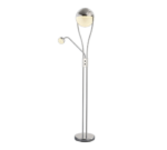 Φωτιστικό Δαπέδου Trio Lighting LED 22W  Χρώμιο Μεταλλικό Dimmable 2000lm 3000K  478310206