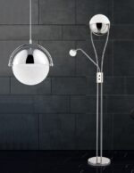 Φωτιστικό Δαπέδου Trio Lighting LED 22W  Χρώμιο Μεταλλικό Dimmable 2000lm 3000K  478310206