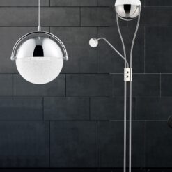 Φωτιστικό Δαπέδου Trio Lighting LED 22W  Χρώμιο Μεταλλικό Dimmable 2000lm 3000K  478310206