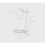 Επιτοίχιο Φωτιστικό DFTP  Stay LED 2700K 14.4W Μαύρου Χρώματος  – 48171003