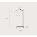Επιτραπέζιο Φωτιστικό DFTP  Stay LED 14.5W 2700K Γκρι Χρώματος Dimmable – 48185003
