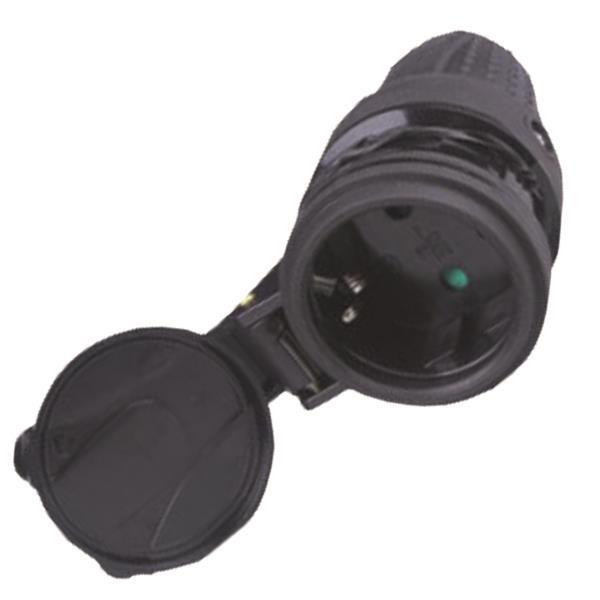 ΦΙΣ ΣΟΥΚΟ ΘΗΛΥΚΟ ΚΑΟΥΤΣΟΥΚ IP44 16Α 220-240V ΜΕ ΠΡΟΣΤΑΣΙΑ ΕΠΑΦΩΝ EUROLAMP 147-10033