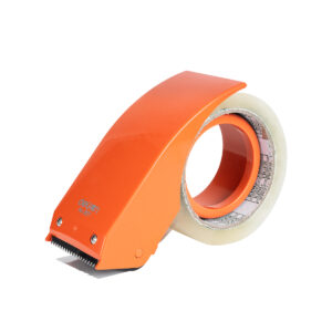 GloboStar® 79950 Επαγγελματική Μηχανή Ταινίας Συσκευασίας Χειρός DELI Φ8.5 x Υ9cm – Πορτοκαλί
