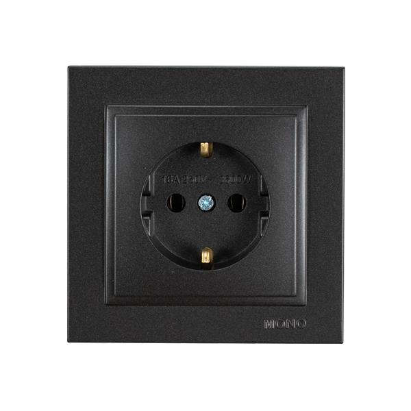 ΠΡΙΖΑ ΣΟΥΚΟ 16A ΜΑΥΡΟ EUROLAMP – 152-10330