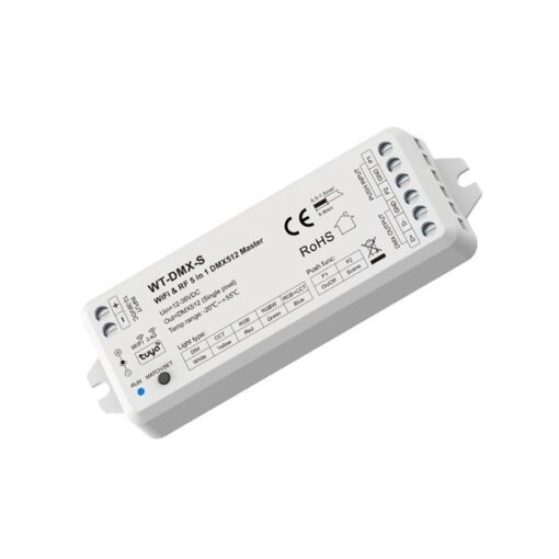 DMX512 MASTER ''WT-DMX-S'' ΜΟΝΟΧΡΩΝΟ/CCT/RGB/RGBW/RGB+CCT 12-36VDC/1-5CH EUROLAMP – 145-71509