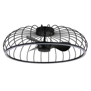 ΑΝΕΜΙΣΤΗΡΑΣ ΠΛΑΦΟΝΙΕΡΑ ΟΡΟΦΗΣ Φ79 ΜΑΥΡΟΣ 28W DC ΜΟΤΕΡ ΜΕ LED ΦΩΣ 60W ΚΑΙ ΚΟΝΤΡΟΛ EUROLAMP – 300-25050