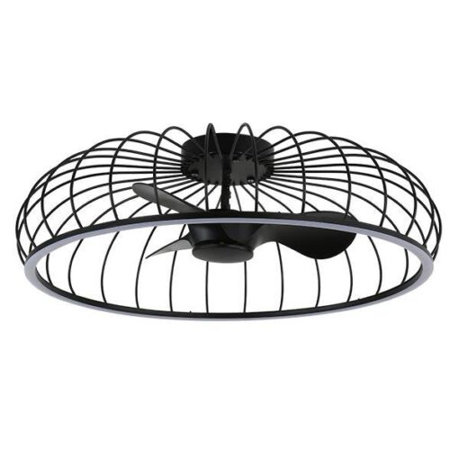 ΑΝΕΜΙΣΤΗΡΑΣ ΠΛΑΦΟΝΙΕΡΑ ΟΡΟΦΗΣ Φ79 ΜΑΥΡΟΣ 28W DC ΜΟΤΕΡ ΜΕ LED ΦΩΣ 60W ΚΑΙ ΚΟΝΤΡΟΛ EUROLAMP – 300-25050