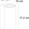 Nordlux Canto Maxi 2 Φωτιστικό Τοίχου Λευκό GU10  Αλουμίνιο –  49721001