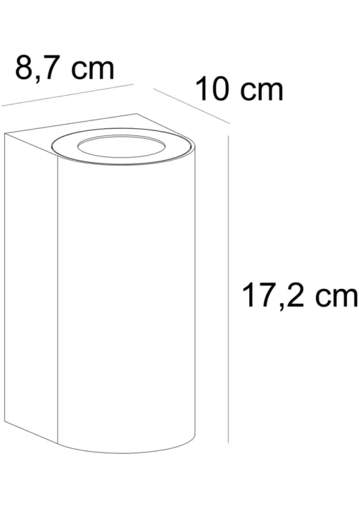 Nordlux Canto Maxi 2 Φωτιστικό Τοίχου Λευκό GU10  Αλουμίνιο –  49721001