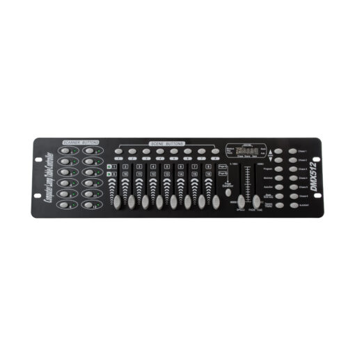GloboStar® 73493 DMX 192 Channel Fader Console – Κονσόλα Φωτισμού 192 Καναλιών DMX AC 100-240V – IP20 Μ48 x Π13.5 x Υ7cm – 2 Χρόνια Εγγύηση