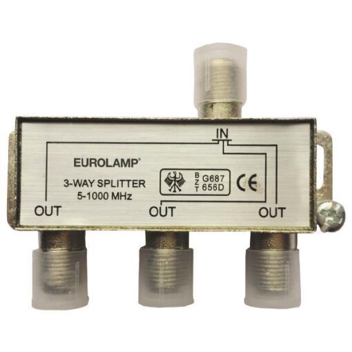 ΔΙΑΚΛΑΔΩΤΗΣ TV ΜΕΤΑΛΛΙΚΟΣ ΤΥΠΟΥ F 1/3 EUROLAMP 147-10121