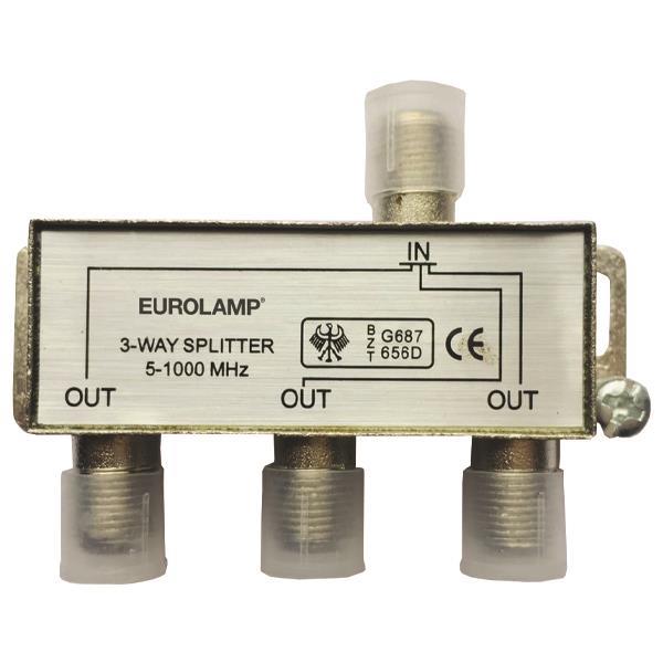ΔΙΑΚΛΑΔΩΤΗΣ TV ΜΕΤΑΛΛΙΚΟΣ ΤΥΠΟΥ F 1/3 EUROLAMP 147-10121