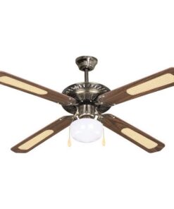 ΑΝΕΜΙΣΤΗΡΑΣ ΟΡΟΦΗΣ ΜΕ 1ΦΩΣ E27 ΚΑΦΕ ΧΡΥΣΟΣ Φ130 70W EUROLAMP 147-29001