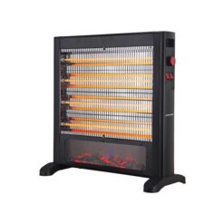 ΘΕΡΜΑΣΤΡΑ ΧΑΛΑΖΙΑ 2400W ΜΑΥΡΗ ΜΕ ΘΕΡΜΟΣΤΑΤΗ ΚΑΙ ΕΦΕ ΦΛΟΓΑΣ EUROLAMP – 300-41406