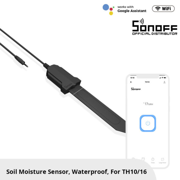 GloboStar® 80059 SONOFF MS01 – Smart Soil Moisture Sensor TH Sensor for TH10 & TH16 Models