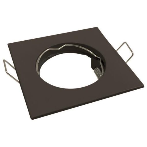 ΣΠΟΤ ΧΩΝΕΥΤΟ ΣΤΑΘΕΡΟ ΑΛΟΥΜΙΝΙΟΥ ΤΕΤΡΑΓΩΝΟ ΜΑΥΡΟ EUROLAMP 147-52631