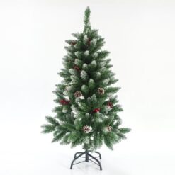 ΔΕΝΤΡΟ ΕΛΑΤΟ ΧΙΟΝΙΣΜΕΝΟ ΜΕ BERRY, 120cm EUROLAMP – 600-30169