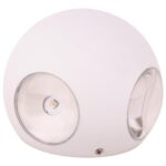 ΦΩΤΙΣΤΙΚΟ ΤΟΙΧΟΥ ΣΤΡΟΓΓΥΛΟ LED 8W Φ100×94 3000K IP65 ΛΕΥΚΟ PLUS EUROLAMP – 145-20226