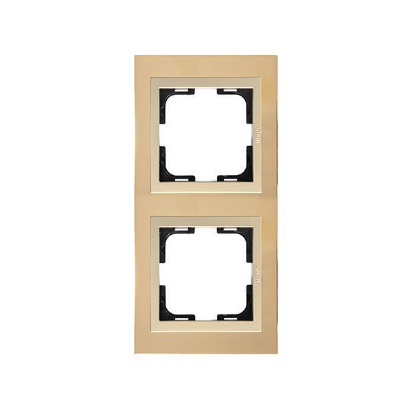 ΠΛΑΙΣΙΟ 2 ΘΕΣΕΩΝ ΧΡΥΣΟ ΜΑΤ EUROLAMP – 152-10831