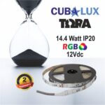 LED Ταινία 14.4W 12V CUBALUX Dimmable 1200lm/m Πολύχρωμη RGB 5 Μέτρα – 50-0032
