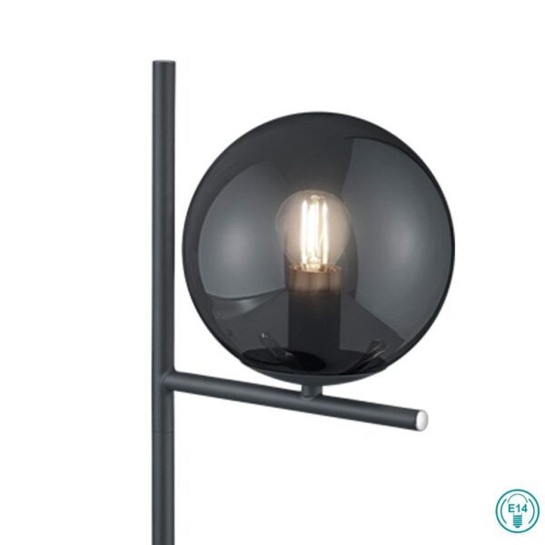 Πορτατίφ Trio Lighting   E14 Ανθρακί Μεταλλικό    502000142
