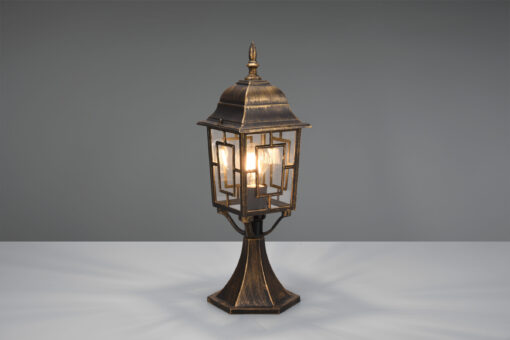 Φαναράκι Δαπέδου σε Απόχρωση Αντικέ Σκουριά VOLTURNO 1 x E27 IP44 Trio Lighting – 505960128