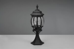 Φωτιστικό Φαναράκι Δαπέδου Μαύρο Ματ ELVO 1x E27 IP44 Trio Lighting – 506960132