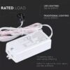 Ανιχνευτής κίνησης πόρτας IR Max 300/500W Λευκό V-TAC – 5085