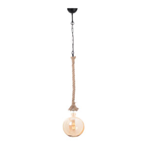 ΚΡΕΜΑΣΤΟ 1ΧΕ27 ΜΑΥΡΟ ΜΕΤΑΛ+ΣΧΟΙΝΙ ΜΟΝΗΣ ΠΛΕΞΗΣ+ΑΛΥΣΙΔΑ Η100CM ACA DECOR – 50BRC