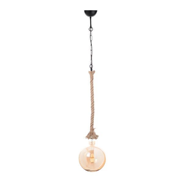 ΚΡΕΜΑΣΤΟ 1ΧΕ27 ΜΑΥΡΟ ΜΕΤΑΛ+ΣΧΟΙΝΙ ΜΟΝΗΣ ΠΛΕΞΗΣ+ΑΛΥΣΙΔΑ Η100CM ACA DECOR – 50BRC