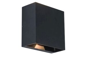 Lutec Gemini Φωτιστικό Τοίχου Εξωτερικού Χώρου σε Μαύρο Χρώμα LED 3000K IP54 – 5104003012