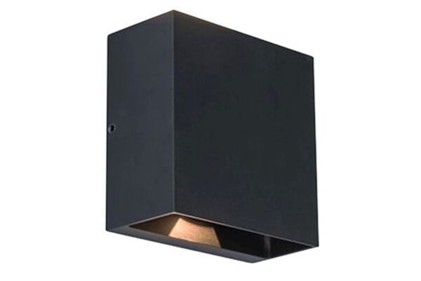 Lutec Gemini Φωτιστικό Τοίχου Εξωτερικού Χώρου σε Μαύρο Χρώμα LED 3000K IP54 – 5104003012
