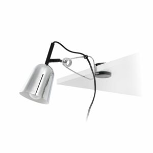 STUDIO CHROME AND WHITE CLIP LAMP                 FARO – 51134