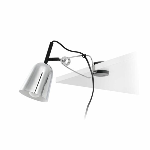 STUDIO CHROME AND WHITE CLIP LAMP                 FARO – 51134