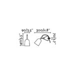 STUDIO CHROME AND WHITE CLIP LAMP                 FARO – 51134