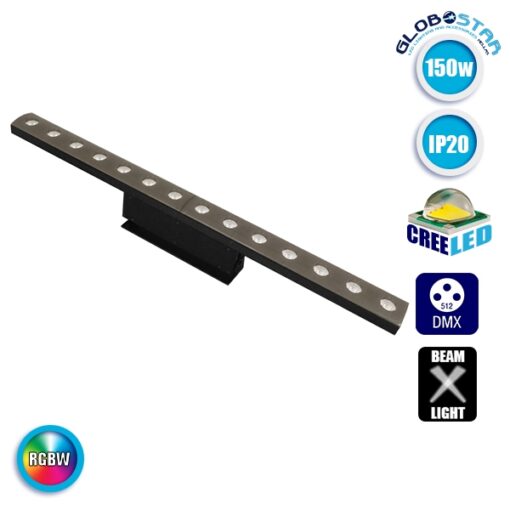Επαγγελματική Μπάρα LED WASH RGBW & 14x10W CREE LED Θερμό Λευκό 3000k 230V 8° DMX512 GloboStar 51135
