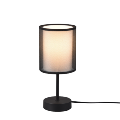 Επιτραπέζιο Φωτιστικό Trio Lighting BURTON 1x E14 Μαύρο Ματ Μεταλλικό – 511400132