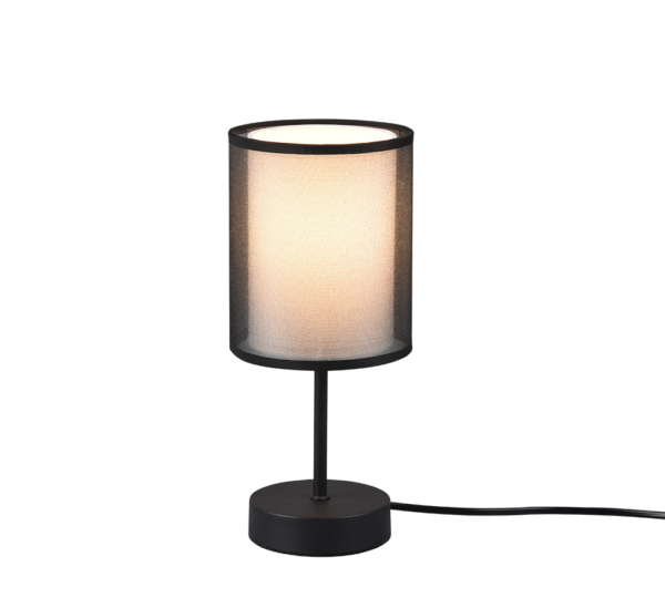 Επιτραπέζιο Φωτιστικό Trio Lighting BURTON  1x E14 Μαύρο Ματ Μεταλλικό   – 511400132