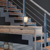 Επιτραπέζιο Φωτιστικό Trio Lighting BURTON  1x E14 Μαύρο Ματ Μεταλλικό   – 511400132