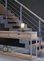Επιτραπέζιο Φωτιστικό Trio Lighting BURTON  1x E14 Μαύρο Ματ Μεταλλικό   – 511400132