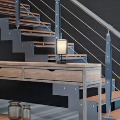 Επιτραπέζιο Φωτιστικό Trio Lighting BURTON  1x E14 Μαύρο Ματ Μεταλλικό   – 511400132