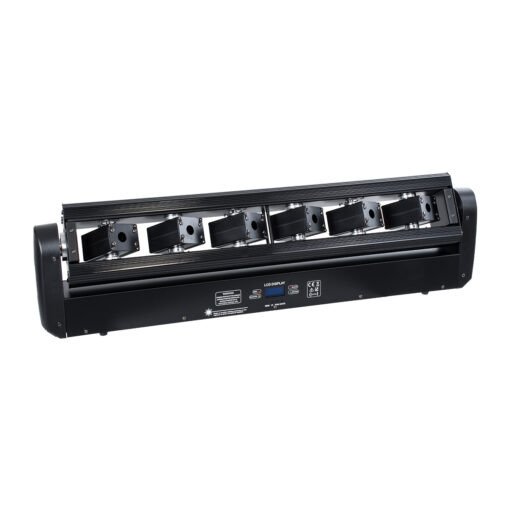 GloboStar® AMNESIA 51179 Επαγγελματική Κινούμενη Ρομποτική Μπάρα Super LASER BEAM Light 150W – 6 x 1W Laser – 300mW RED/638nm – 100mW GREEN/531nm – 600mW BLUE/442nm – AC 220V-240V IP20 3in1 RGB DMX512 – Μ86 x Π23 x Υ9cm – 2 Χρόνια Εγγύηση