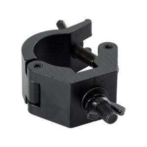 GloboStar® CLAMPS 51183 Επαγγελματικός Γάντζος Hook Αλουμινίου Ύψηλης Αντοχής για Κρέμαση, Στήριξη & Τοποθέτηση Προϊόντων Stage σε Τράσες – Μ8 x Π5.5 x Υ3cm – Μαύρο