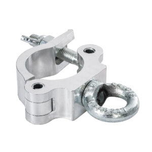 GloboStar® CLAMPS 51186 Επαγγελματικός Γάντζος Hook Αλουμινίου Ύψηλης Αντοχής για Κρέμαση, Στήριξη & Τοποθέτηση Προϊόντων Stage σε Τράσες – Μ16 x Π12 x Υ3cm – Χρώμιο
