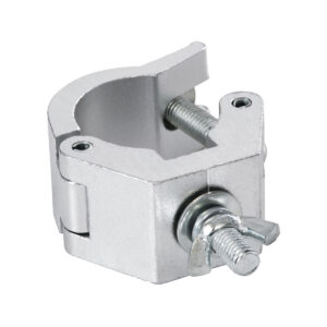 GloboStar® CLAMPS 51187 Επαγγελματικός Γάντζος Hook Αλουμινίου Ύψηλης Αντοχής για Κρέμαση, Στήριξη & Τοποθέτηση Προϊόντων Stage σε Τράσες – Μ8 x Π5.5 x Υ3cm – Χρώμιο