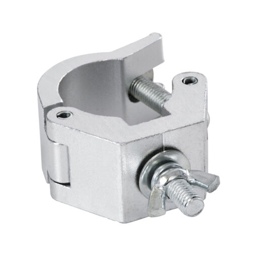 GloboStar® CLAMPS 51187 Επαγγελματικός Γάντζος Hook Αλουμινίου Ύψηλης Αντοχής για Κρέμαση, Στήριξη & Τοποθέτηση Προϊόντων Stage σε Τράσες – Μ8 x Π5.5 x Υ3cm – Χρώμιο