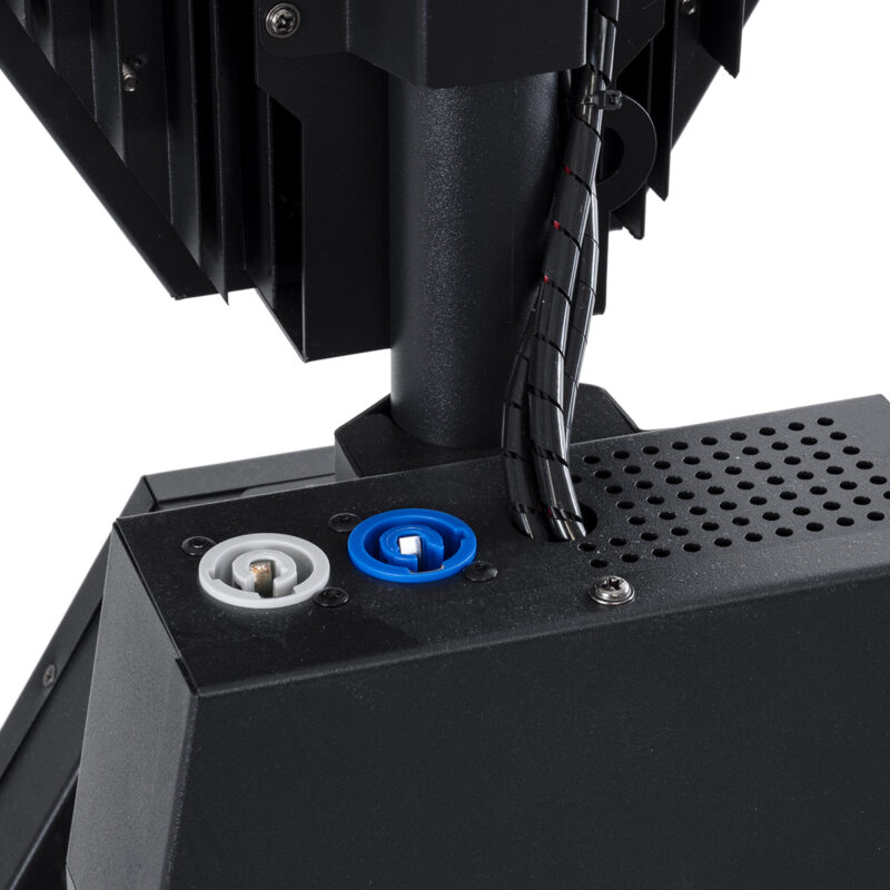 GloboStar® 51194 LINE COLUMN HEXA Επαγγελματικό Φωτιστικό Ειδικών Εφέ DIGITAL MATRIX PIXEL & Blinder – 6 x 100W LED COB Chips Ultra Gold Warm White 2200K & 144 x 0.5W LED SMD5050 Chips RGB – AC 220V-240V DMX512 Display on Body – Μαύρο – Μ40 x Π32 x Υ146.5cm