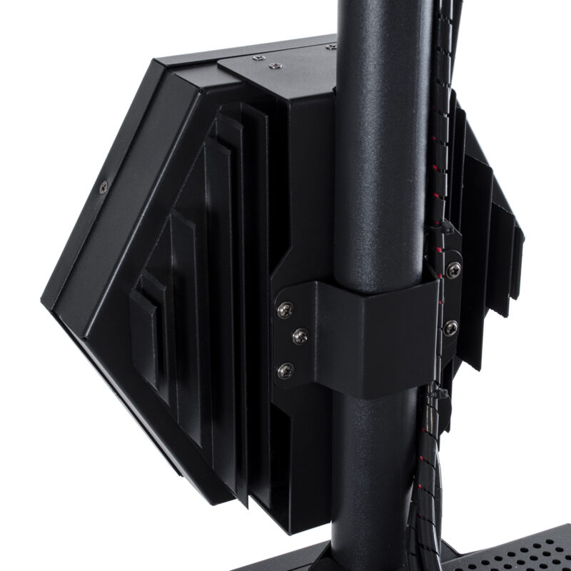 GloboStar® 51194 LINE COLUMN HEXA Επαγγελματικό Φωτιστικό Ειδικών Εφέ DIGITAL MATRIX PIXEL & Blinder – 6 x 100W LED COB Chips Ultra Gold Warm White 2200K & 144 x 0.5W LED SMD5050 Chips RGB – AC 220V-240V DMX512 Display on Body – Μαύρο – Μ40 x Π32 x Υ146.5cm