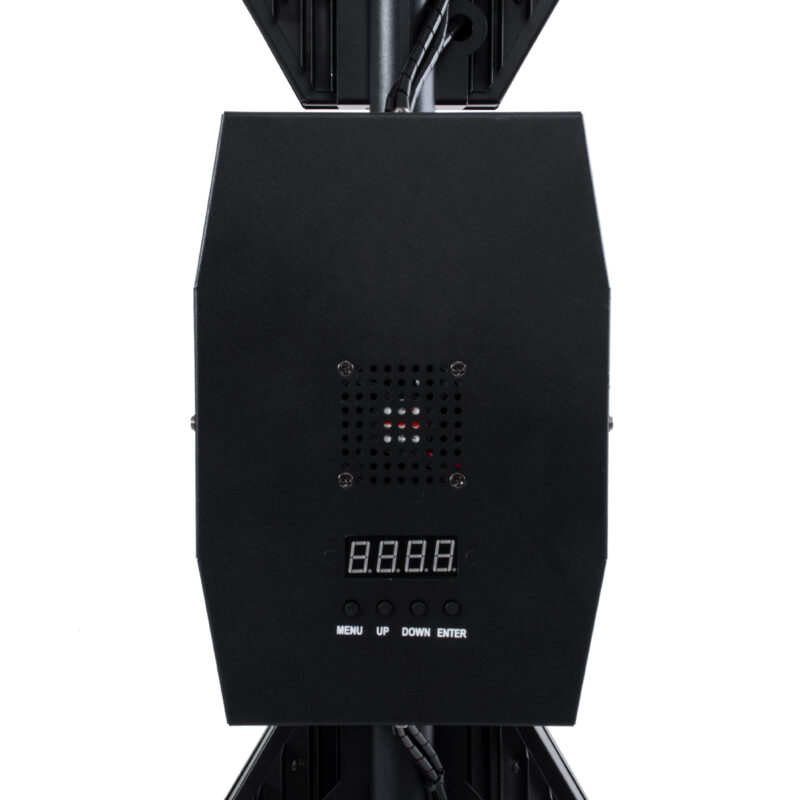 GloboStar® 51194 LINE COLUMN HEXA Επαγγελματικό Φωτιστικό Ειδικών Εφέ DIGITAL MATRIX PIXEL & Blinder – 6 x 100W LED COB Chips Ultra Gold Warm White 2200K & 144 x 0.5W LED SMD5050 Chips RGB – AC 220V-240V DMX512 Display on Body – Μαύρο – Μ40 x Π32 x Υ146.5cm