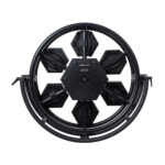 GloboStar® 51196 HALO HEXA Επαγγελματικό Φωτιστικό Ειδικών Εφέ DIGITAL MATRIX PIXEL & Blinder – 7 x 100W LED COB Chips Ultra Gold Warm White 2200K & 168 x 0.5W LED SMD5050 Chips RGB – AC 220V-240V DMX512 Display on Body – Μαύρο – Μ95 x Π17.5 x Υ78.5cm